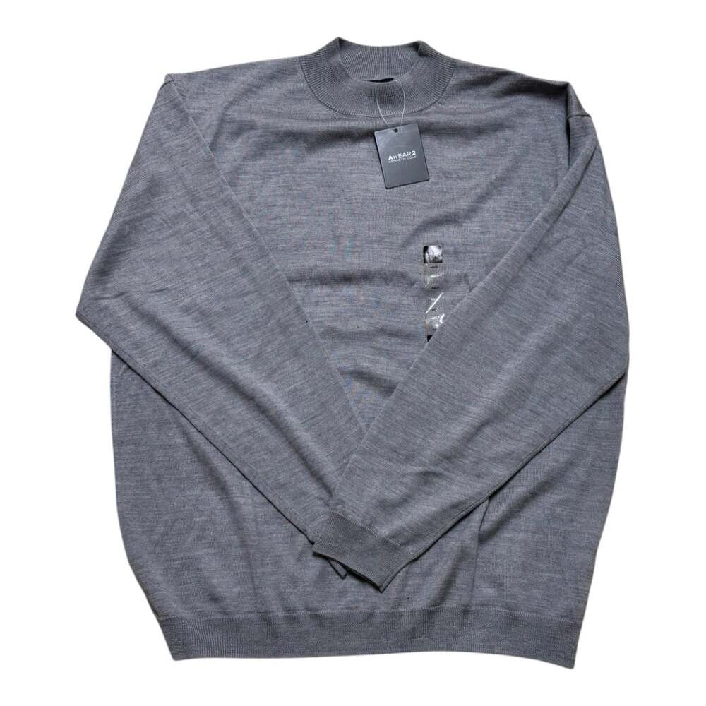 Kenneth Cole AWEAR2 Men’s 4XLT Gray Wool Blend Mock Neck Sweater NWT